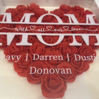 Mother's Heart Flower Decor